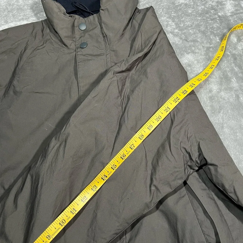 Nautica Jacket Men Size Medium Yellow Blue Reversible Windbreaker Hooded Zip VTG